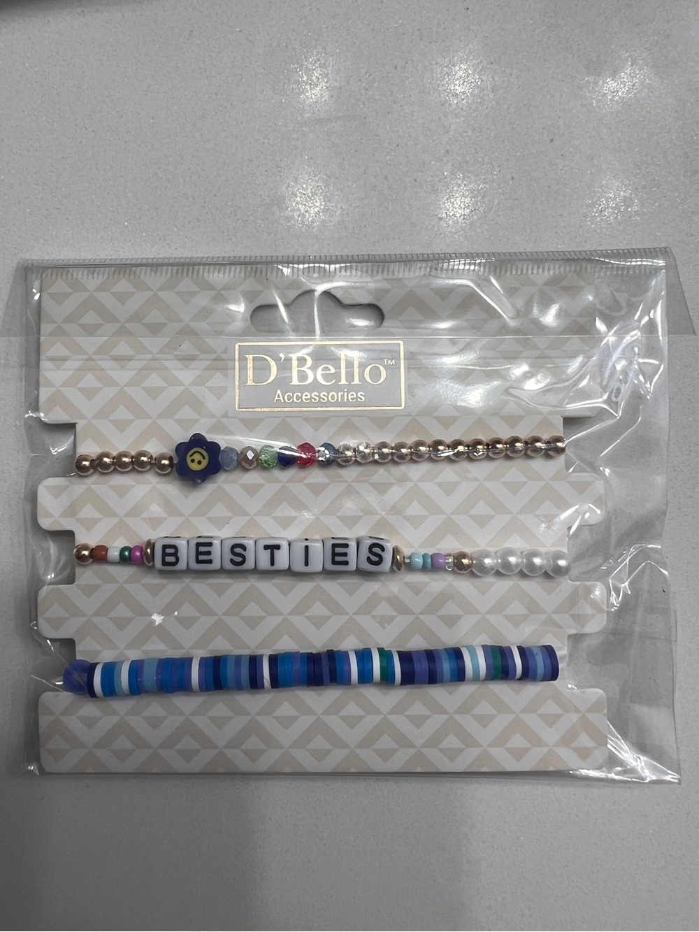 D'Bello Besties Blue Multicolor Bracelet Set